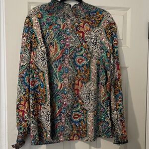 SHEIN Multicolor Paisley Blouse